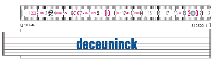 Deceuninck - folding rulers